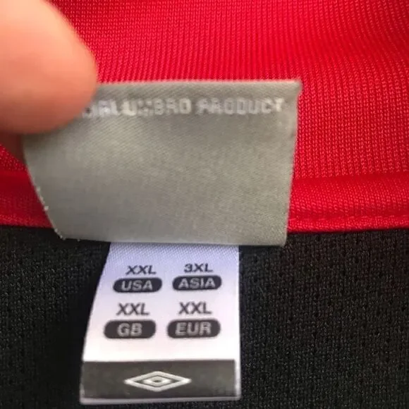 Umbro Soccer Red Team Canada Zippered Pullover XXL - Picture 6 of 12